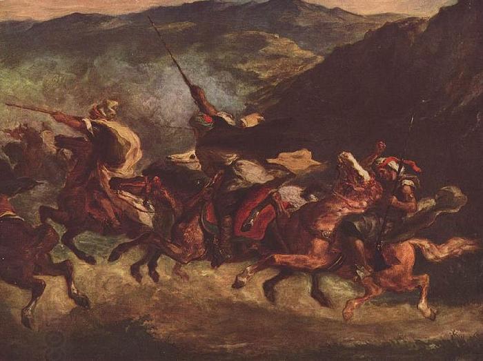 Eugene Delacroix Marokkanische Fantasia oil painting picture